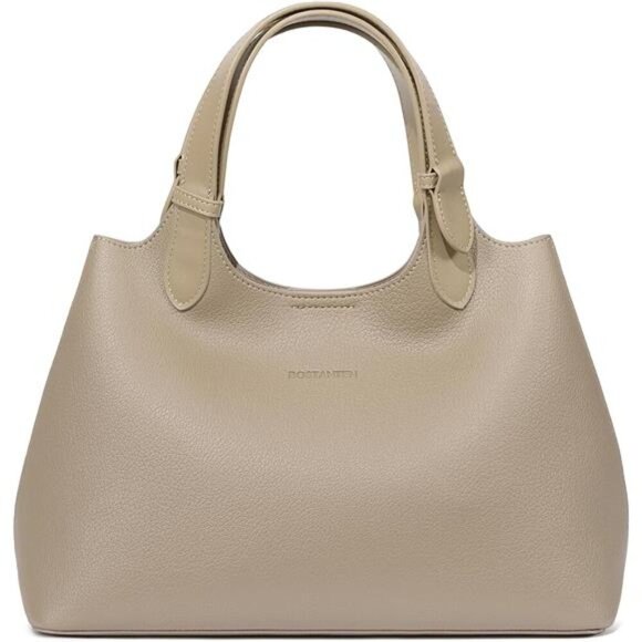Trendy Slouchy Bags Vegan Leather Apricot - Picture 1 of 7